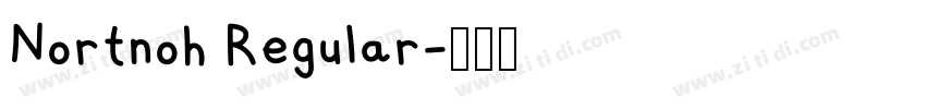 Nortnoh Regular字体转换